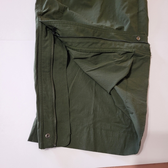 Athleta Trekkie High Rise Parachute Pant Aspen Olive Green Street wear XL tall - Picture 10 of 13